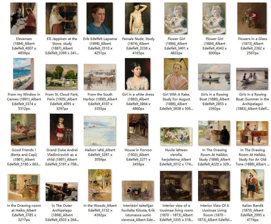 180 Painting Images by Albert Edelfelt (Finnish, 1854 - 1905) - Gandhanra-ART