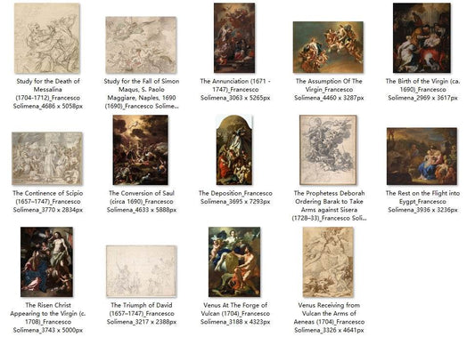34 Painting Images by Francesco Solimena (Italian, 1657-1747) - Gandhanra-ART