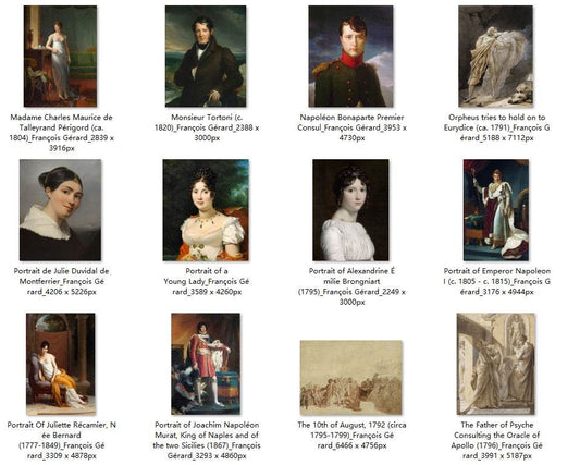 24 Painting Images by François Gérard (French, 1770-1837) - Gandhanra-ART