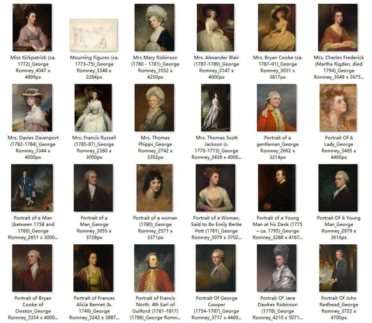 78 Painting Images by George Romney (English, 1734-1802) - Gandhanra-ART