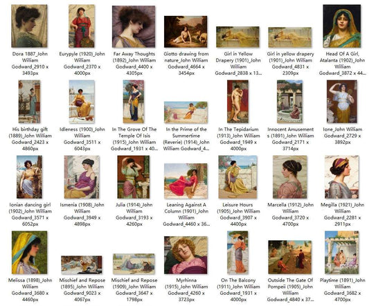 92 Painting Images by John William Godward (English, 1861–1922) - Gandhanra-ART