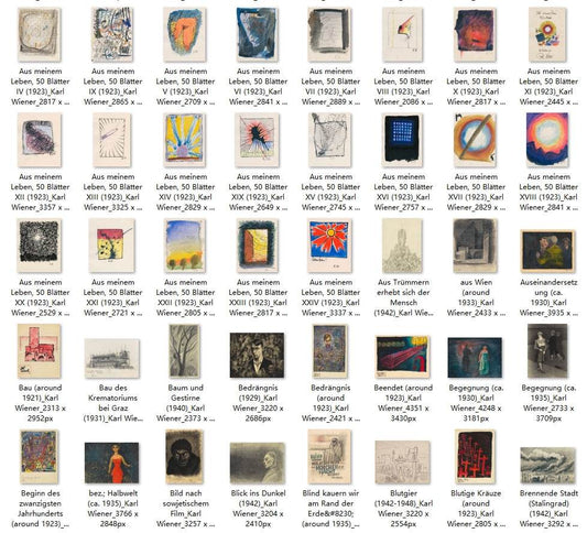 820 Painting Images by Karl Wiener (Austrian, 1901-1949) - Gandhanra-ART