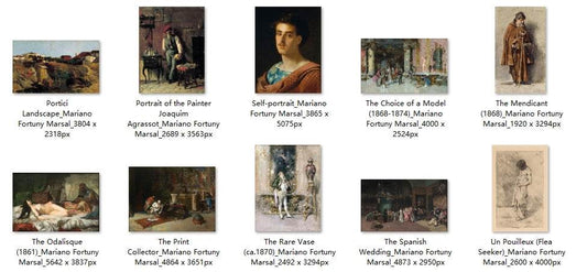 30 Painting Images by Mariano Fortuny Marsal (Spanish, 1838 – 1874) - Gandhanra-ART