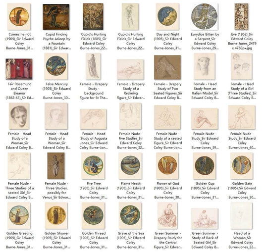 216 Painting Images by Sir Edward Coley Burne-Jones (English, 1833 – 1898) - Gandhanra-ART