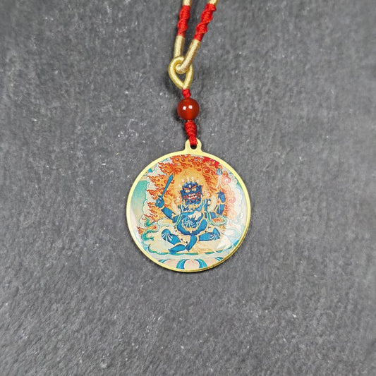 Chakrasamvara + Mahakala Amulet (Double Sided ) 34mm Gandhanra-ART