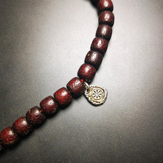 Amulet,Wheel Pendant for Prayer Bead 0.43"×0.35" Gandhanra-ART