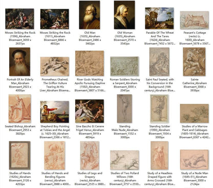 72 Painting Images by Abraham Bloemaert (Dutch, 1564-1651) - Gandhanra-ART