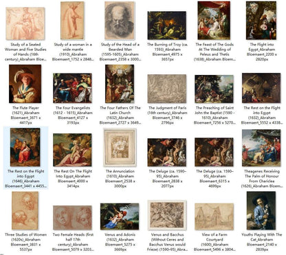 72 Painting Images by Abraham Bloemaert (Dutch, 1564-1651) - Gandhanra-ART