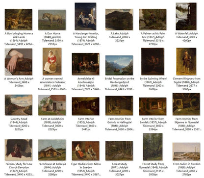 95 Painting Images by Adolph Tidemand (Norwegian, 1814-1876) - Gandhanra-ART