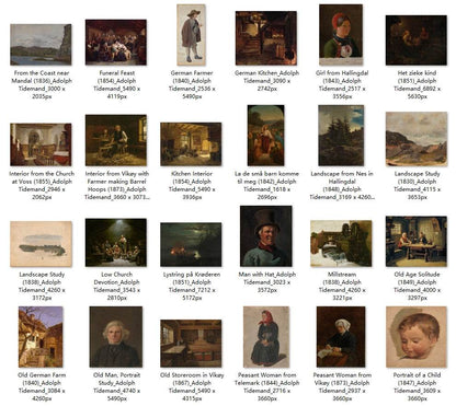95 Painting Images by Adolph Tidemand (Norwegian, 1814-1876) - Gandhanra-ART