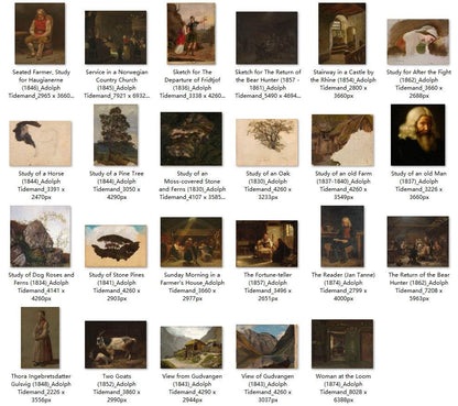 95 Painting Images by Adolph Tidemand (Norwegian, 1814-1876) - Gandhanra-ART