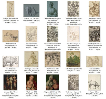 60 Painting Images by Albrecht Dürer (German, 1471-1528) - Gandhanra-ART