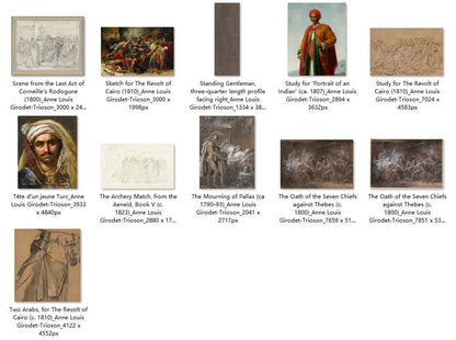 26 Painting Images by Anne Louis Girodet-Trioson (French, 1767 - 1824) - Gandhanra-ART