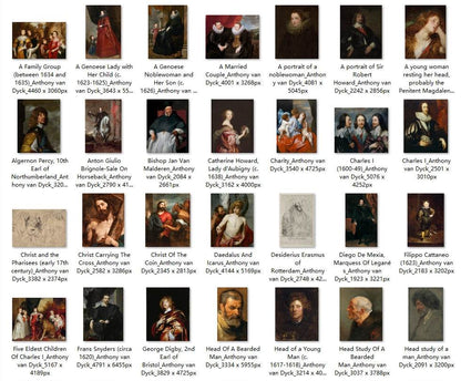 132 Painting Images by Anthony van Dyck (Flemish, 1599-1641) - Gandhanra-ART