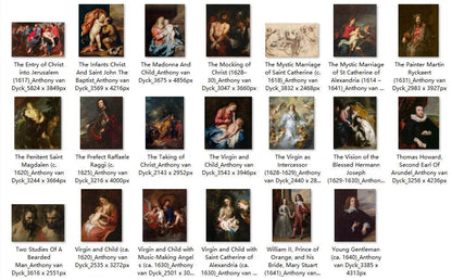 132 Painting Images by Anthony van Dyck (Flemish, 1599-1641) - Gandhanra-ART