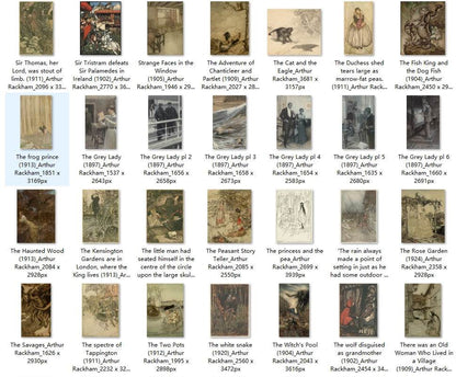 98 Painting Images by Arthur Rackham (English, 1867-1939) - Gandhanra-ART