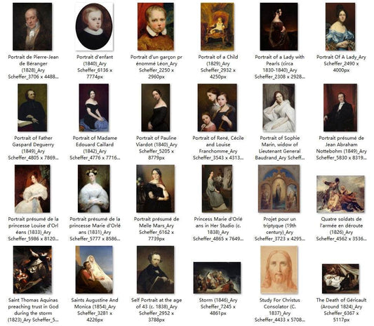 58 Painting Images by Ary Scheffer (Dutch, 1795-1858) - Gandhanra-ART