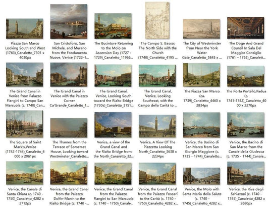 58 Painting Images by Canaletto (Italian, 1697 - 1768) - Gandhanra-ART