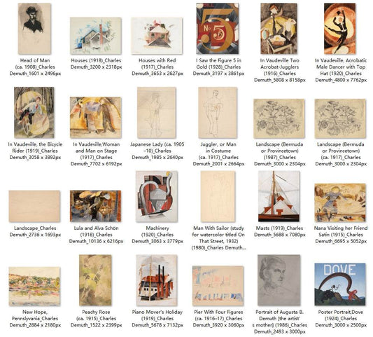 86 Painting Images by Charles Demuth (American, 1883-1935) - Gandhanra-ART