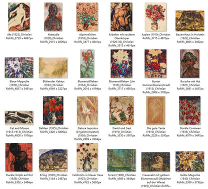 63 Painting Images by Christian Rohlfs (German, 1849-1938) - Gandhanra-ART