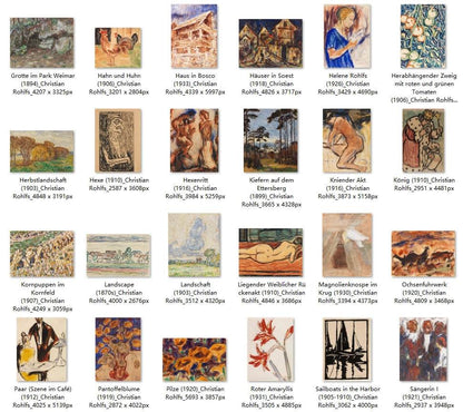 63 Painting Images by Christian Rohlfs (German, 1849-1938) - Gandhanra-ART