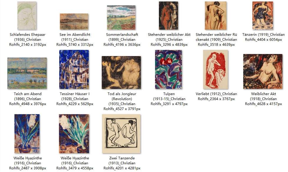 63 Painting Images by Christian Rohlfs (German, 1849-1938) - Gandhanra-ART
