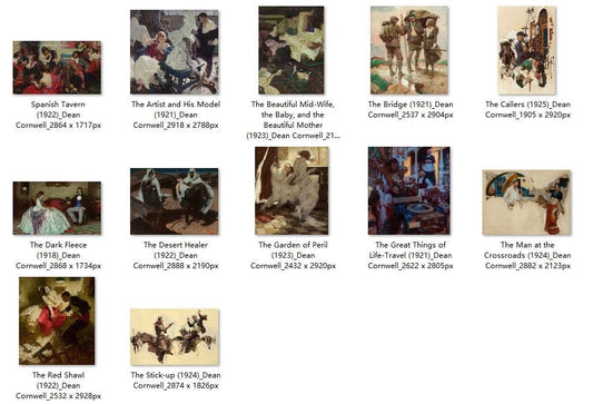 32 Painting Images by Dean Cornwell (American, 1892-1960) - Gandhanra-ART