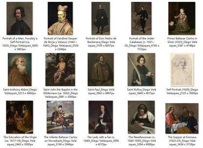 30 Painting Images by Diego Velázquez (Spanish, 1599-1660) - Gandhanra-ART