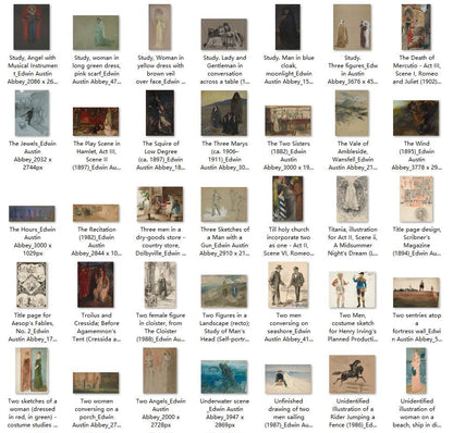 298 Painting Images by Edwin Austin Abbey (American, 1852 - 1911) - Gandhanra-ART