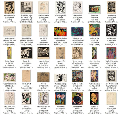 337 Painting Images by Ernst Ludwig Kirchner (German, 1880-1938) - Gandhanra-ART