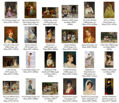 68 Painting Images by Eugen von Blaas (Italian, 1843 – 1931) - Gandhanra-ART