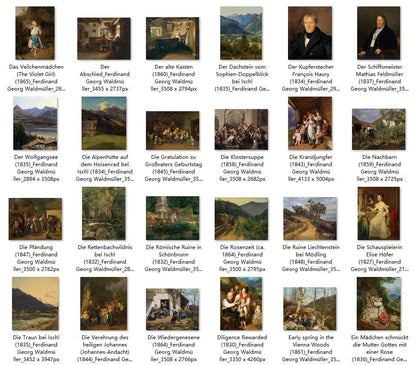 120 Painting Images by Ferdinand Georg Waldmüller (Austrian, 1793-1865) - Gandhanra-ART