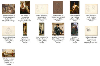 103 Painting Images by Frederic Leighton (English, 1830-1896) - Gandhanra-ART