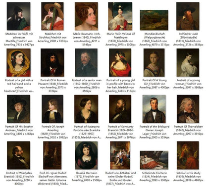 114 Painting Images by Friedrich von Amerling (Austrian, 1803 - 1887) - Gandhanra-ART