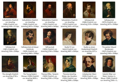 114 Painting Images by Friedrich von Amerling (Austrian, 1803 - 1887) - Gandhanra-ART