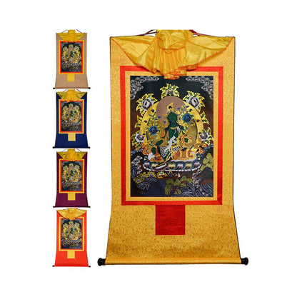Green Tara - in Black Style - Gandhanra-ART