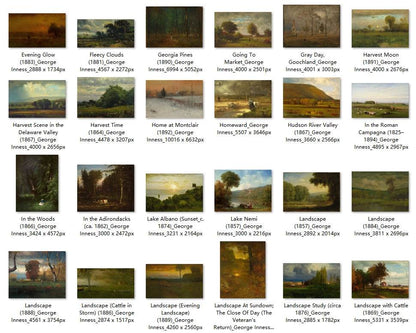 101 Painting Images by George Inness (American, 1825-1894) - Gandhanra-ART