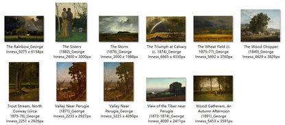 101 Painting Images by George Inness (American, 1825-1894) - Gandhanra-ART