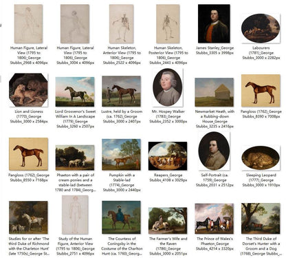 62 Painting Images by George Stubbs (English, 1724-1806) - Gandhanra-ART
