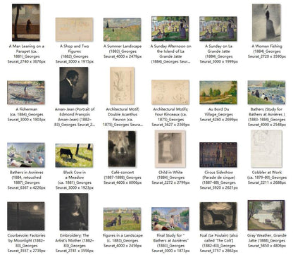 85 Painting Images by Georges Seurat (French, 1859-1891) - Gandhanra-ART