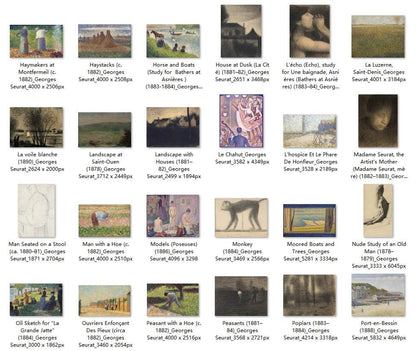 85 Painting Images by Georges Seurat (French, 1859-1891) - Gandhanra-ART