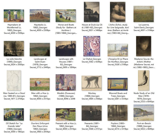85 Painting Images by Georges Seurat (French, 1859-1891) - Gandhanra-ART