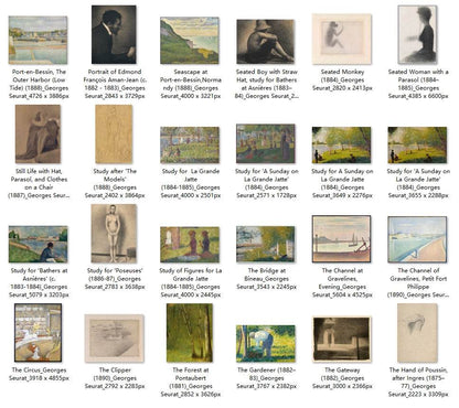85 Painting Images by Georges Seurat (French, 1859-1891) - Gandhanra-ART