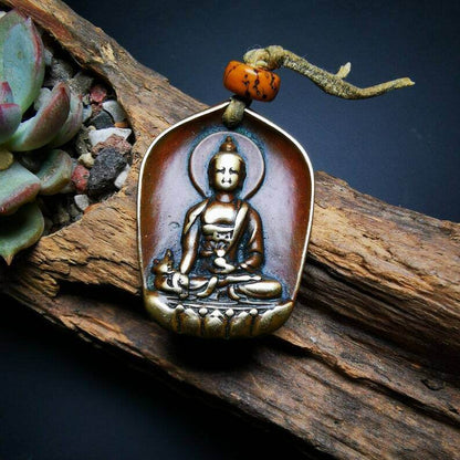 Buddhist Protective Pendant,Shakyamuni Gautama Amulet - Gandhanra-ART