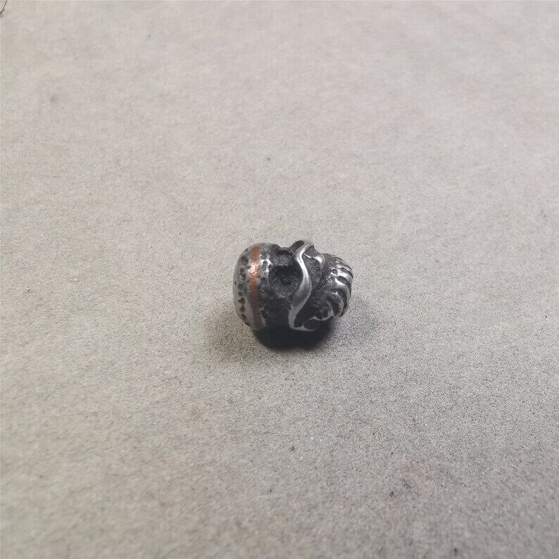 Mala Spacer Bead,Skull Citipati Marker Bead 0.43"×0.4" Gandhanra-ART