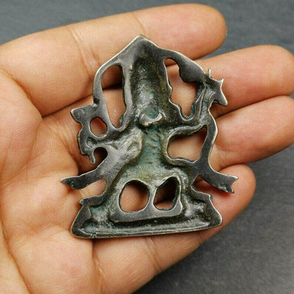 Tibetan Buddhist Statue,Mahakala Holding a Drum - Gandhanra-ART