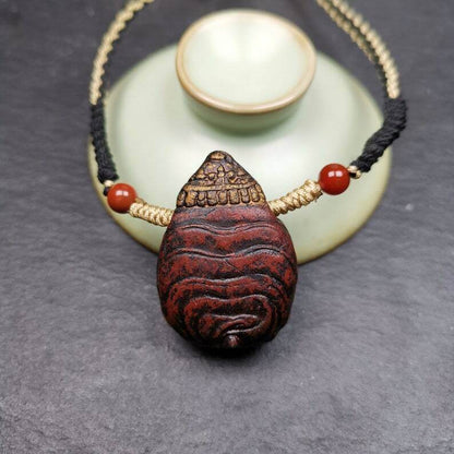 Old Tibetan Tsa Tsa Amulet, Scorpion Guru of Padmasambhava,Scorpion Terma Amulet - Gandhanra-ART