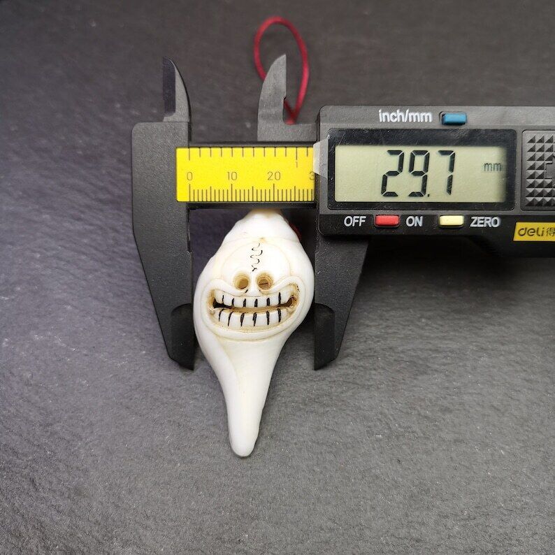White Conch Shankha 2.36"×1.18" Gandhanra-ART