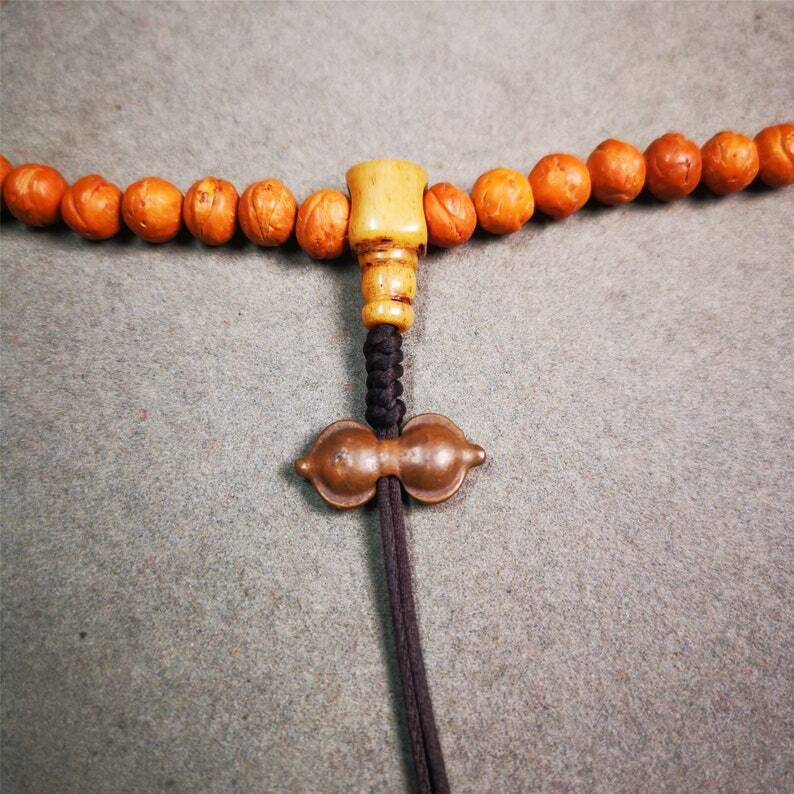 Amulet,Vajra Pendant for Mala,Bag Hanging,Prayer Bead,0.87" × 0.4" Gandhanra-ART