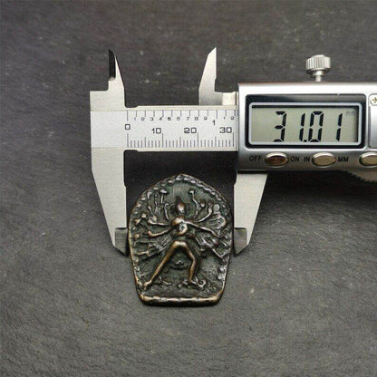 Buddhism Kalacakra-vajra Amulet Badge,60 years old - Gandhanra-ART